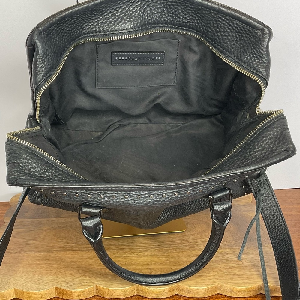 Rebecca Minkoff Pebbled Leather Moonwalking Satchel EUC - Picture 10 of 13